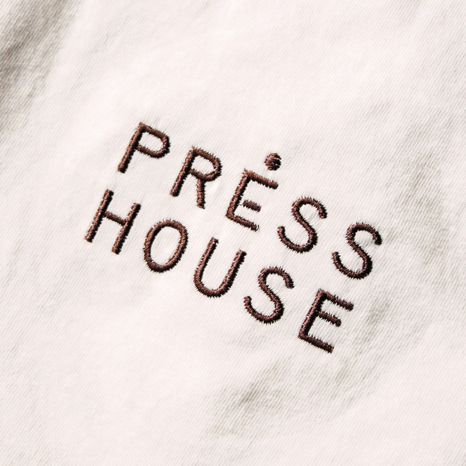 Embroidered Press House Logo long-Sleeved Shirt